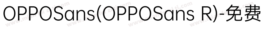 OPPOSans(OPPOSans R)字体转换